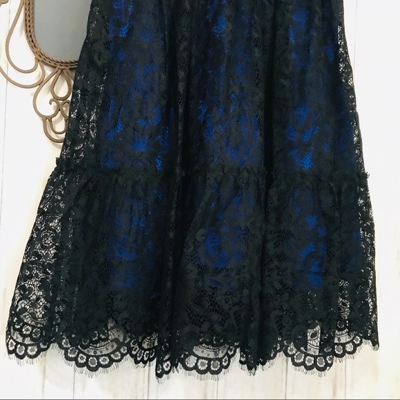 Anthropologie Moulinette Soeurs Sapphire Lace Dress Sz4 - Picture 6 of 8